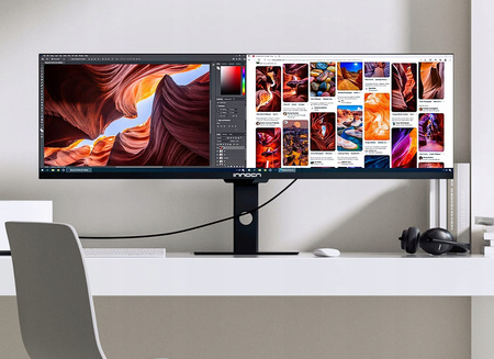 Monitor panoramiczny 44" INNOCN 44C1G,3840 x 1080 px 120Hz, gamingowy
