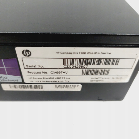 Komputer stacjonarny mini-pc HP ELITE 8300 USDT i5-3470s 8GB 256GB SSD