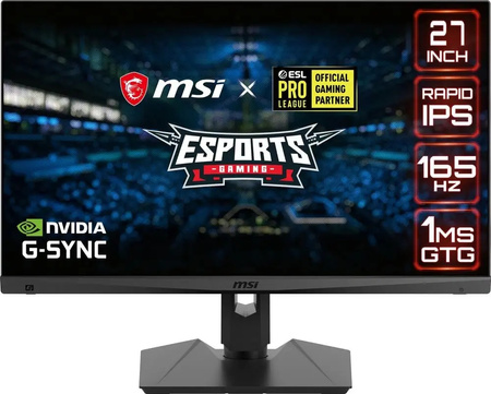 OUTLET Monitor LCD MSI MAG274QRF-QD 27" 2560 x 1440 px IPS / PLS 165Hz 1ms do gier