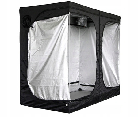 Duży Namiot Uprawowy szafa growbox Coleman 4 ścianki 1,2 x 2,4 x 200 czarny