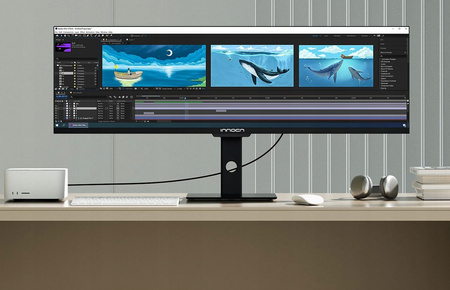 Monitor panoramiczny 44" INNOCN 44C1G,3840 x 1080 px 120Hz, gamingowy