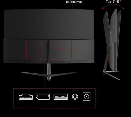 Gawfolk GF270C zaokrąglony monitor gamingowy 27″ 165Hz full HD VA