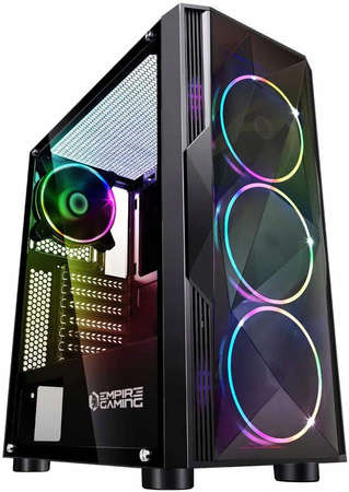 Obudowa komputerowa EMPIRE GAMING Diamond ARGB Midi Tower ATX szkło RGB