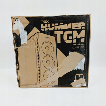 Obudowa komputerowa gamingowa Nox Hummer TGM Midi Tower szkło hartowane