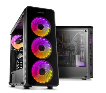 Obudowa komputerowa gamingowa Nox Hummer TGM Midi Tower szkło hartowane